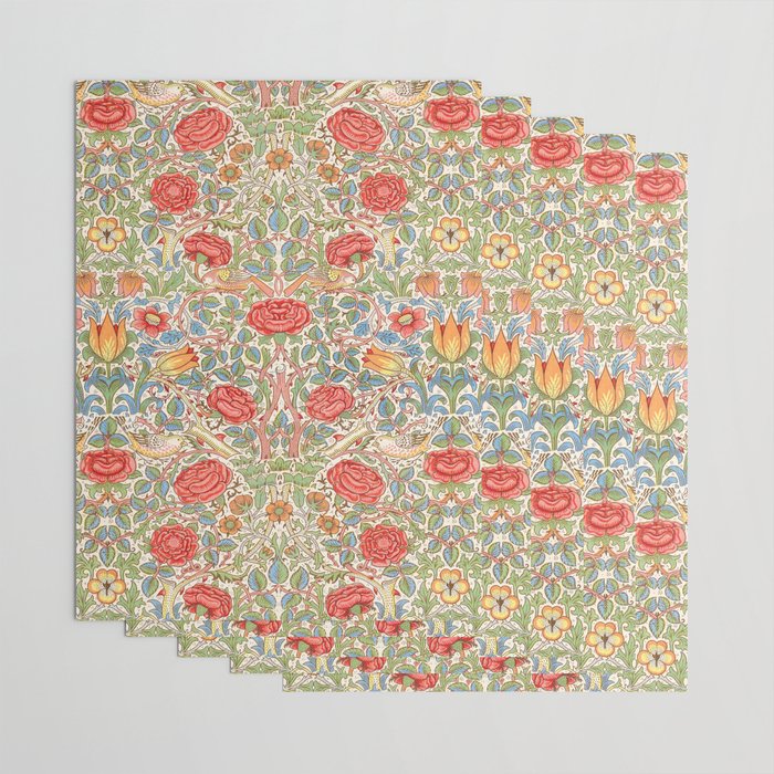 William Morris "Rose" Wrapping Paper Gallery Image 3