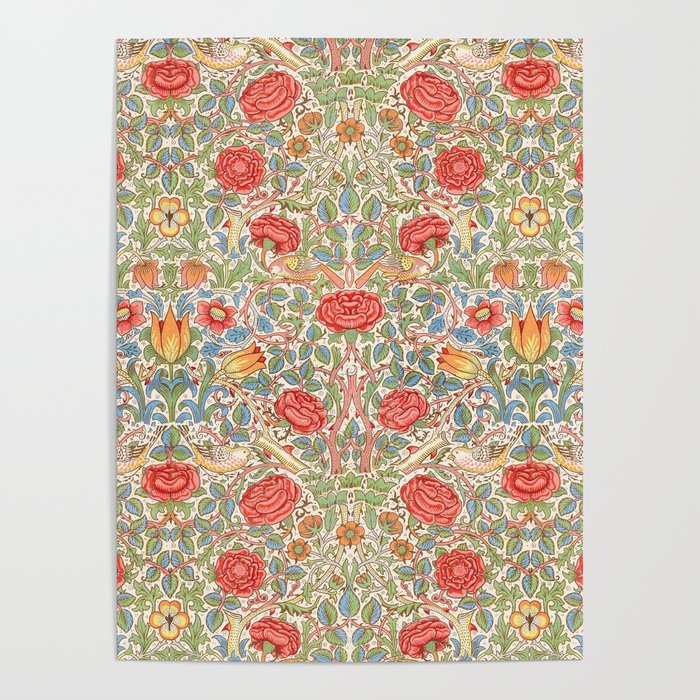 William Morris "Rose" Poster Gallery Image 4