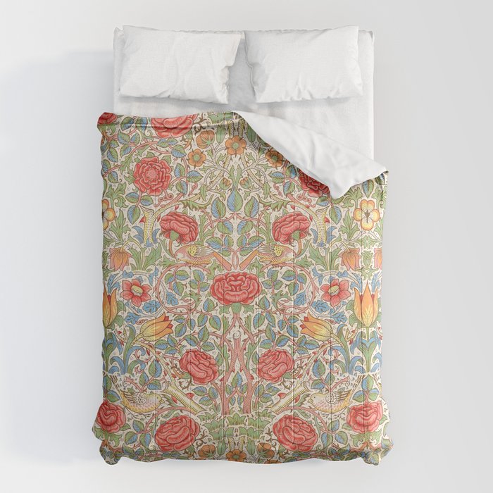 William Morris "Rose" Comforter Gallery Image 1