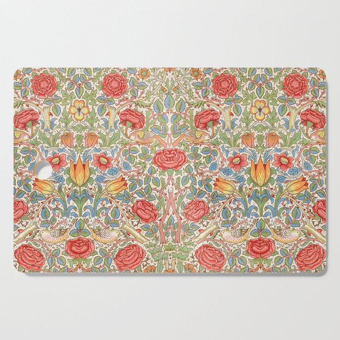William Morris "Rose" Cutting Board Gallery Image 1