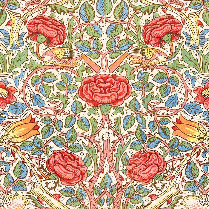 William Morris "Rose" Coffee Mug Gallery Image 2