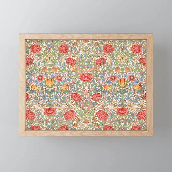 William Morris "Rose" Mini Art Print Gallery Image 1