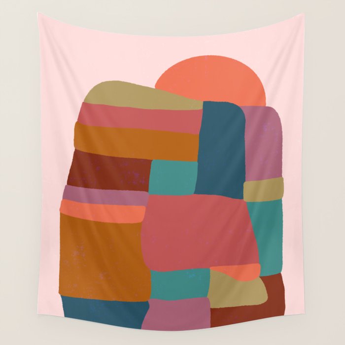 Painted Boulder Wall Tapestry Gallery Image 4