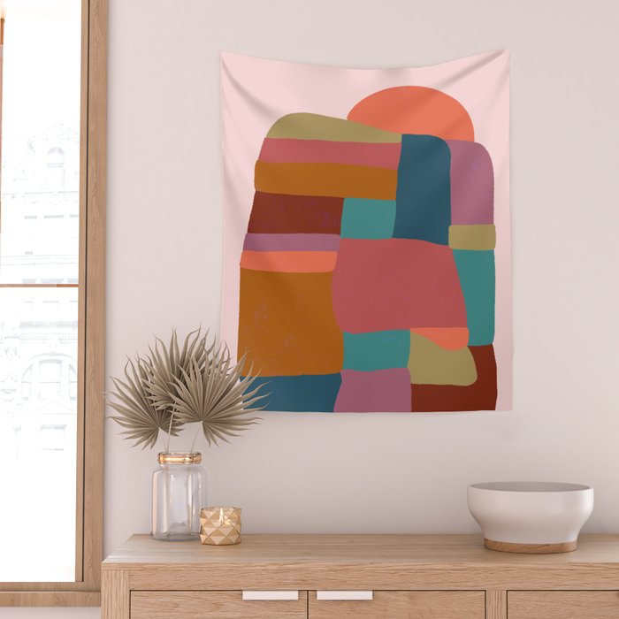 Painted Boulder Wall Tapestry Gallery Image 2