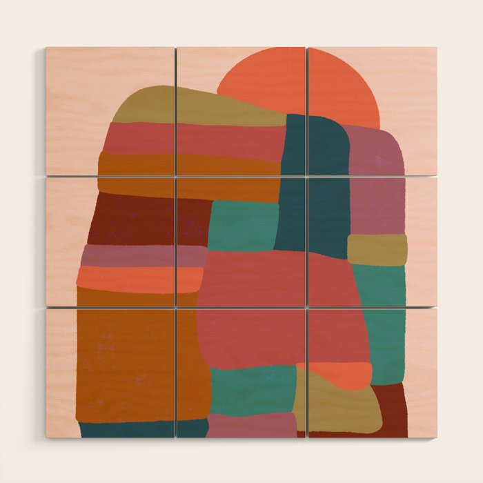 Painted Boulder Wood Wall Art Gallery Image 1