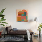 Painted Boulder Wood Wall Art Gallery Image 2