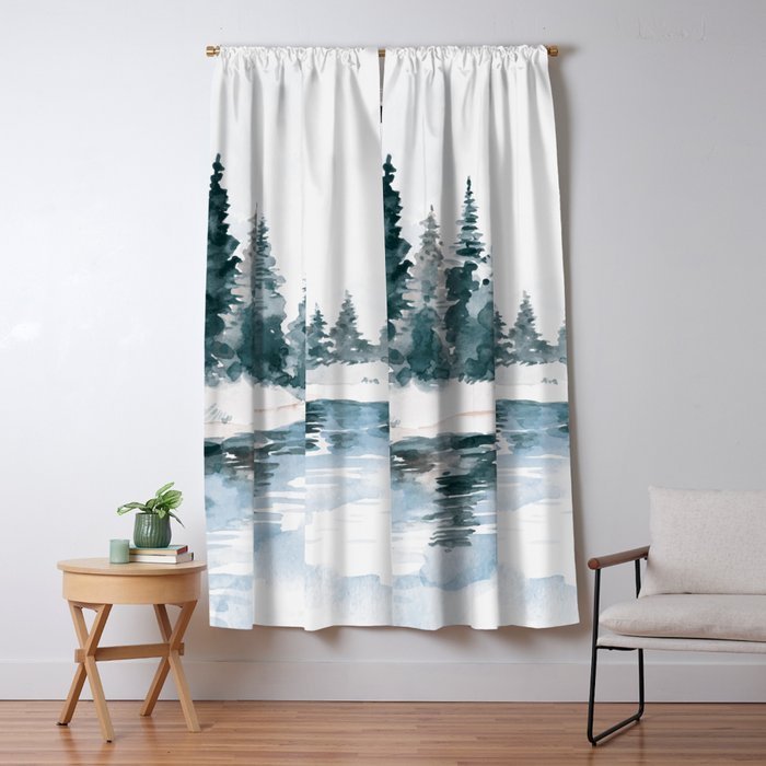 Mountain River Window Curtain Gallery Image 5