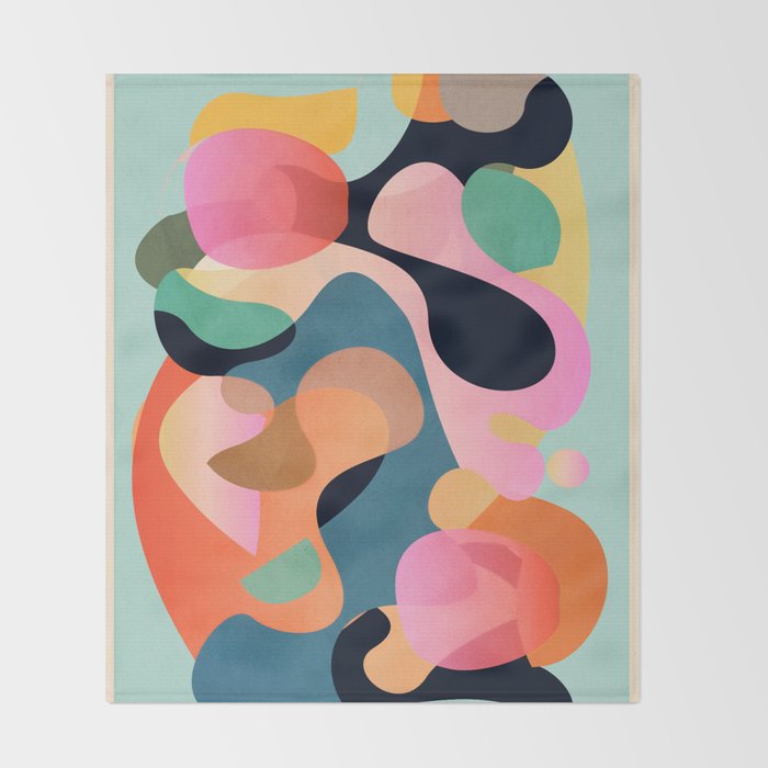 Abstract Shapes 9 Throw Blanket Gallery Image 2