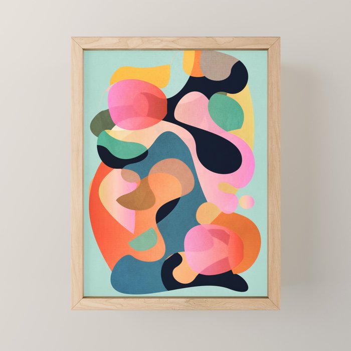 Abstract Shapes 9 Mini Art Print Gallery Image 1