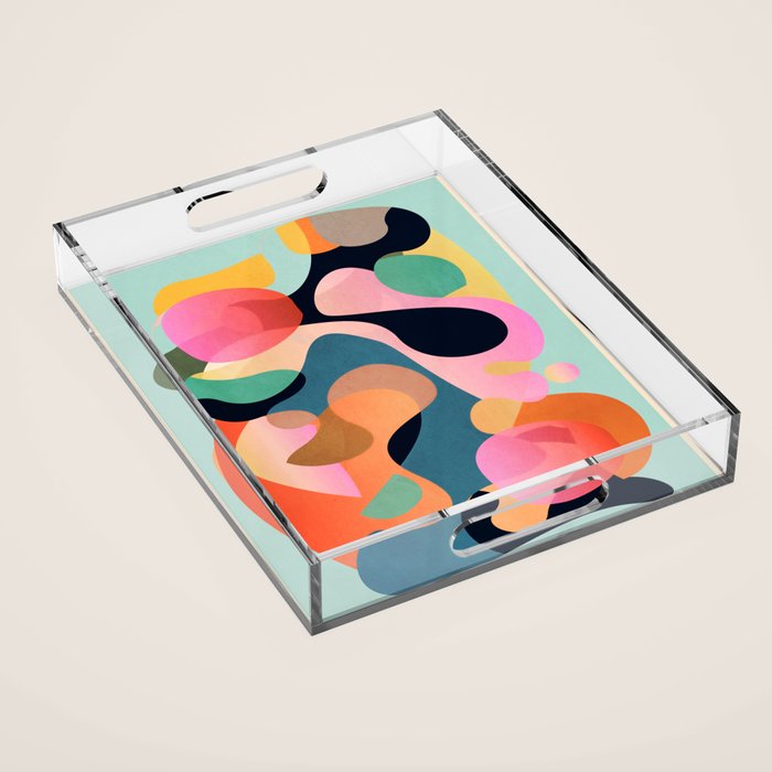 Abstract Shapes 9 Acrylic Tray Gallery Image 1
