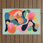 Abstract Shapes 9 Outdoor Rug Gallery Image 1
