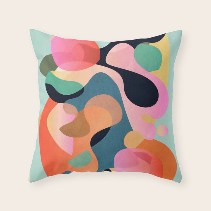 Abstract Shapes 9 Throw Pillow Gallery Image 6