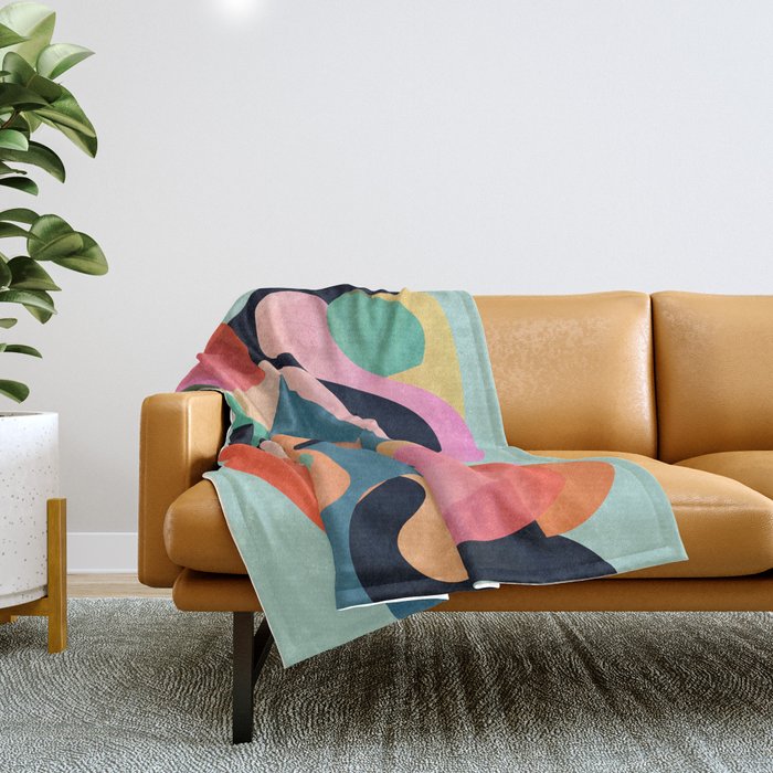 Abstract Shapes 9 Throw Blanket Gallery Image 1