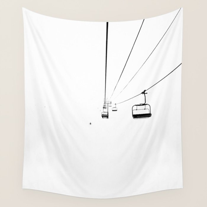 Ski Lift / Wall Tapestry Gallery Image 4