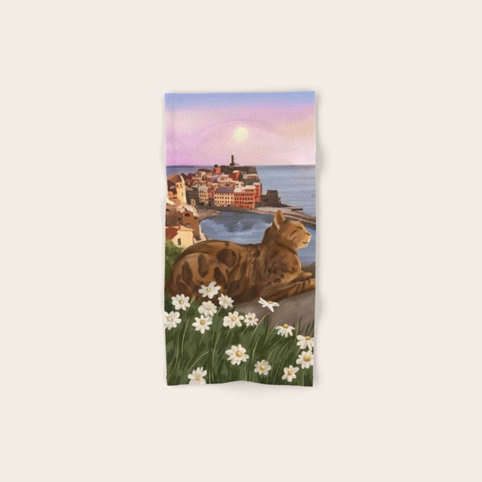 Whiskers in the Wildflowers Bath Towel Gallery Image 1