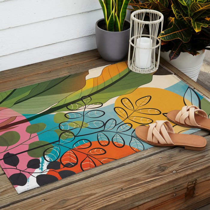 Peaceful Garden Feelings 05 Outdoor Rug Gallery Image 2