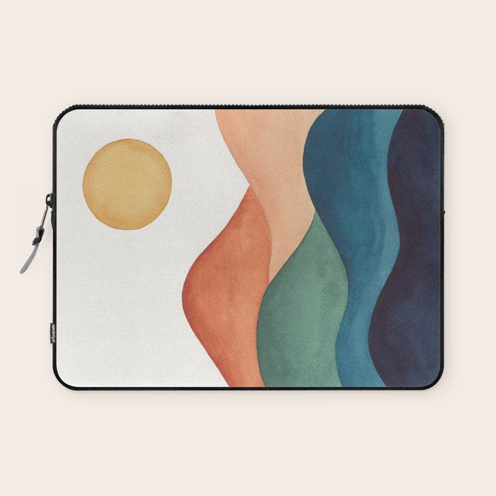 Colorful Abstract Mountains Laptop Sleeve
