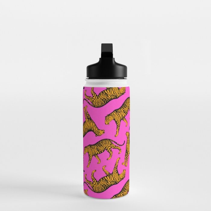 Tigers (Magenta and Marigold) Water Bottle Gallery Image 3