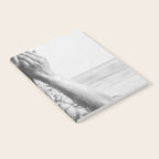 Wild and free, just like the sea - Female portrait black and white photography - photograph Notebook Gallery Image 2