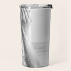 Wild and free, just like the sea - Female portrait black and white photography - photograph Travel Mug Gallery Image 2