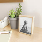 Wild and free, just like the sea - Female portrait black and white photography - photograph Mini Art Print Gallery Image 2