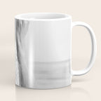 Wild and free, just like the sea - Female portrait black and white photography - photograph Coffee Mug Gallery Image 1