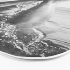 Wild and free, just like the sea - Female portrait black and white photography - photograph Bath Mat Gallery Image 3