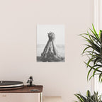 Wild and free, just like the sea - Female portrait black and white photography - photograph Poster Gallery Image 2