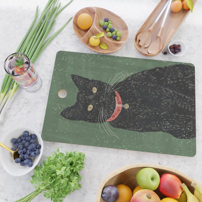 Black Cat 8 Cutting Board Gallery Image 2