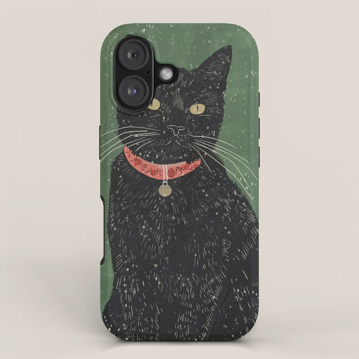 Black Cat 8 iPhone Case Gallery Image 1
