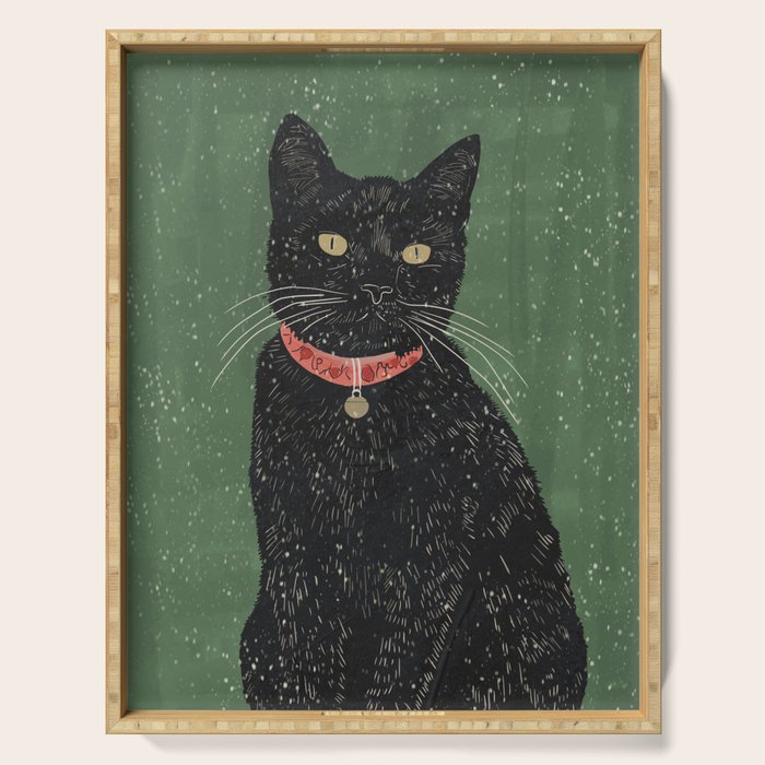 Black Cat 8 Serving Tray Gallery Image 1