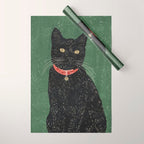 Black Cat 8 Wrapping Paper Gallery Image 1