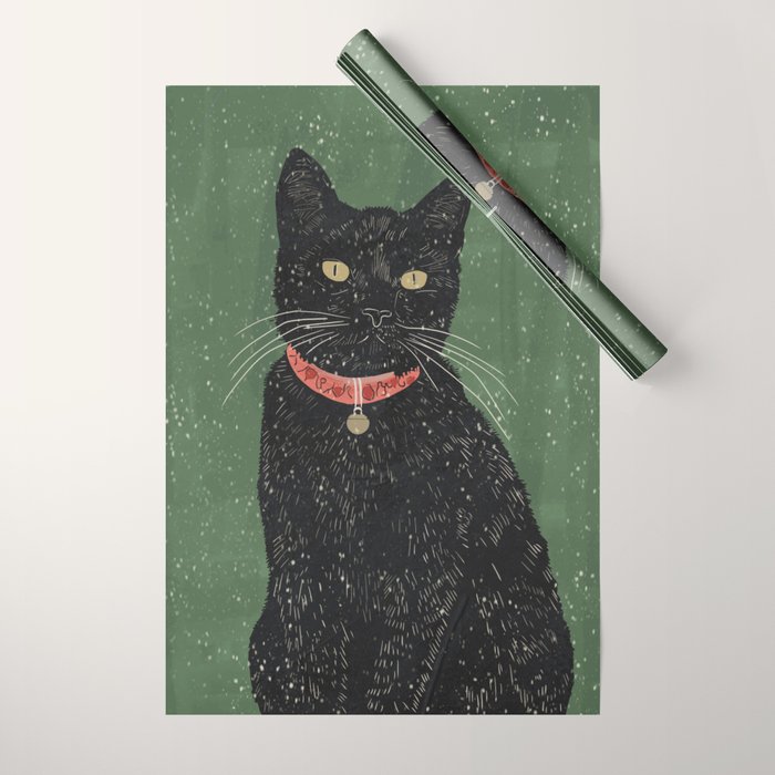Black Cat 8 Wrapping Paper Gallery Image 1