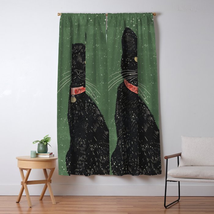 Black Cat 8 Window Curtain Gallery Image 5