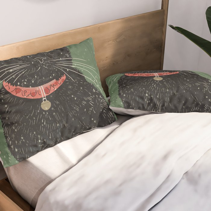Black Cat 8 Pillow Sham Gallery Image 2