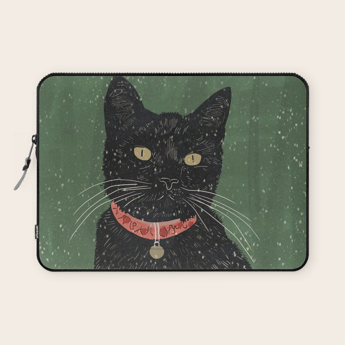 Black Cat 8 Laptop Sleeve Gallery Image 1