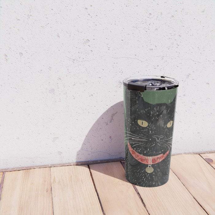 Black Cat 8 Travel Mug Gallery Image 4