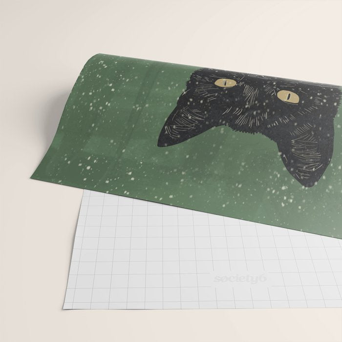Black Cat 8 Wrapping Paper Gallery Image 2