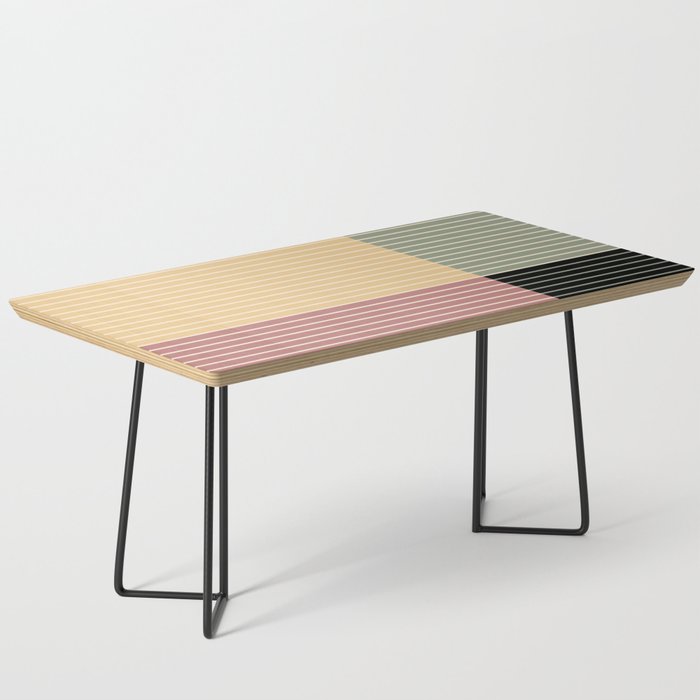 Color Block Line Abstract XII Coffee Table Gallery Image 1