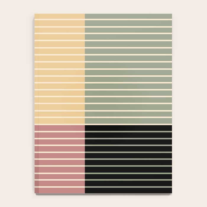 Color Block Line Abstract XII Notebook Gallery Image 4