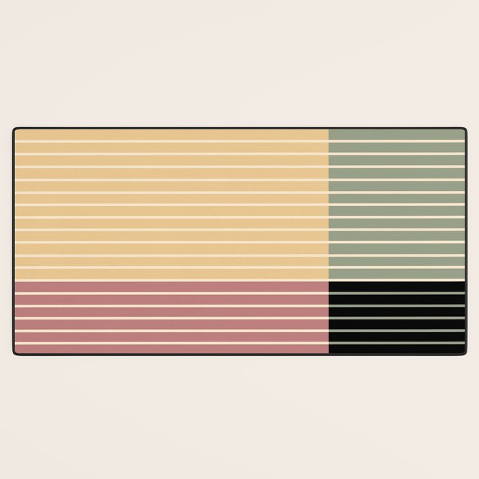 Color Block Line Abstract XII Desk Mat Gallery Image 3