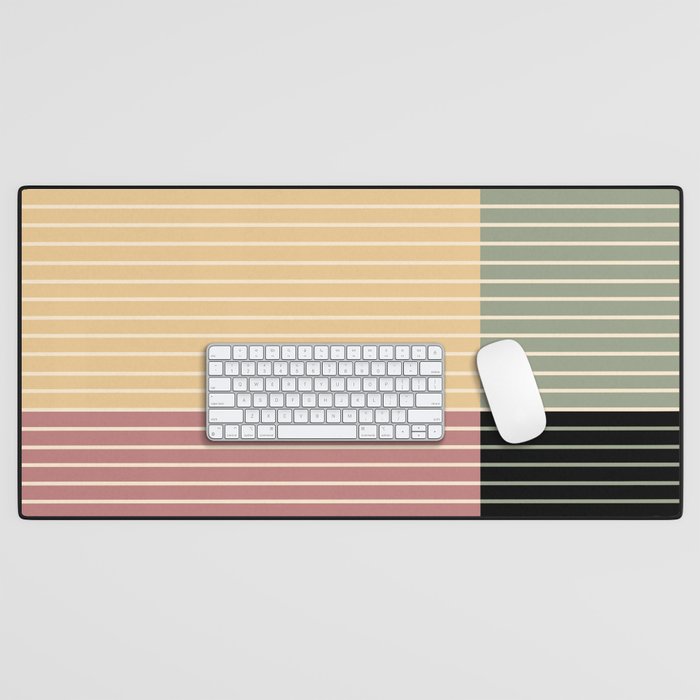 Color Block Line Abstract XII Desk Mat Gallery Image 1