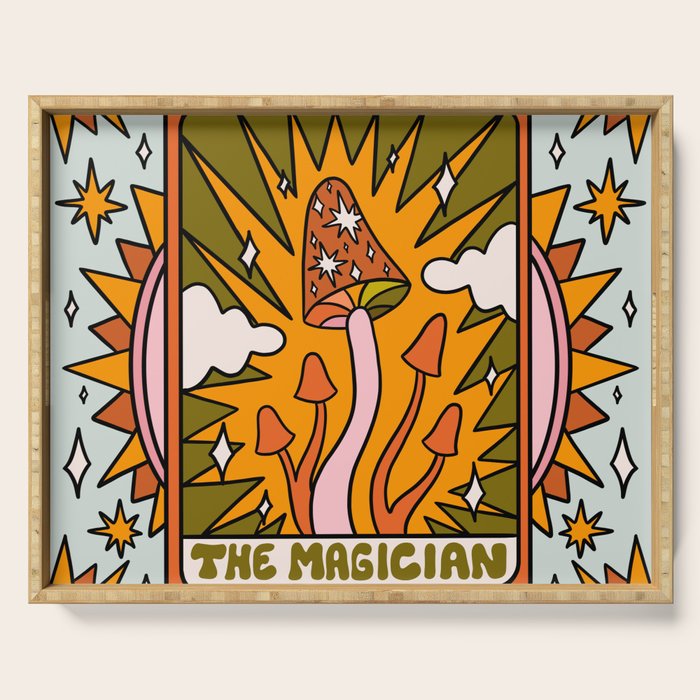 1. The Magician Mushroom Serving Tray Gallery Image 1