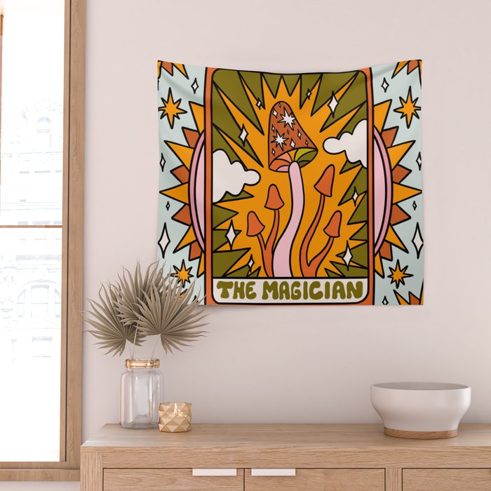 1. The Magician Mushroom Wall Tapestry Gallery Image 2