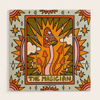 1. The Magician Mushroom Wood Wall Art Gallery Image 1