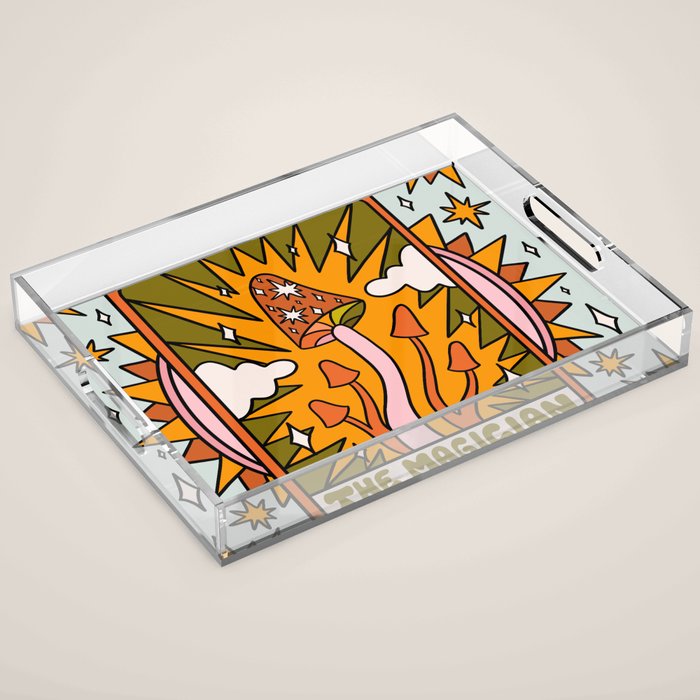 1. The Magician Mushroom Acrylic Tray Gallery Image 1