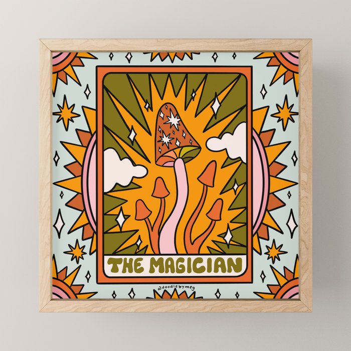 1. The Magician Mushroom Mini Art Print Gallery Image 1