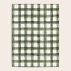 watercolor plaid - dark green Poster Gallery Image 4