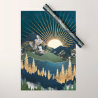 Midnight Mountains Wrapping Paper Gallery Image 1