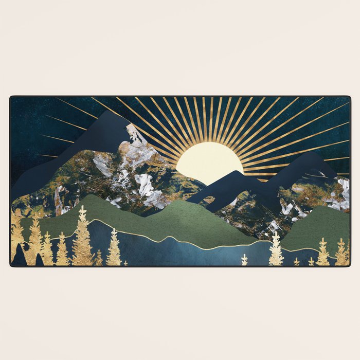 Midnight Mountains Desk Mat Gallery Image 3